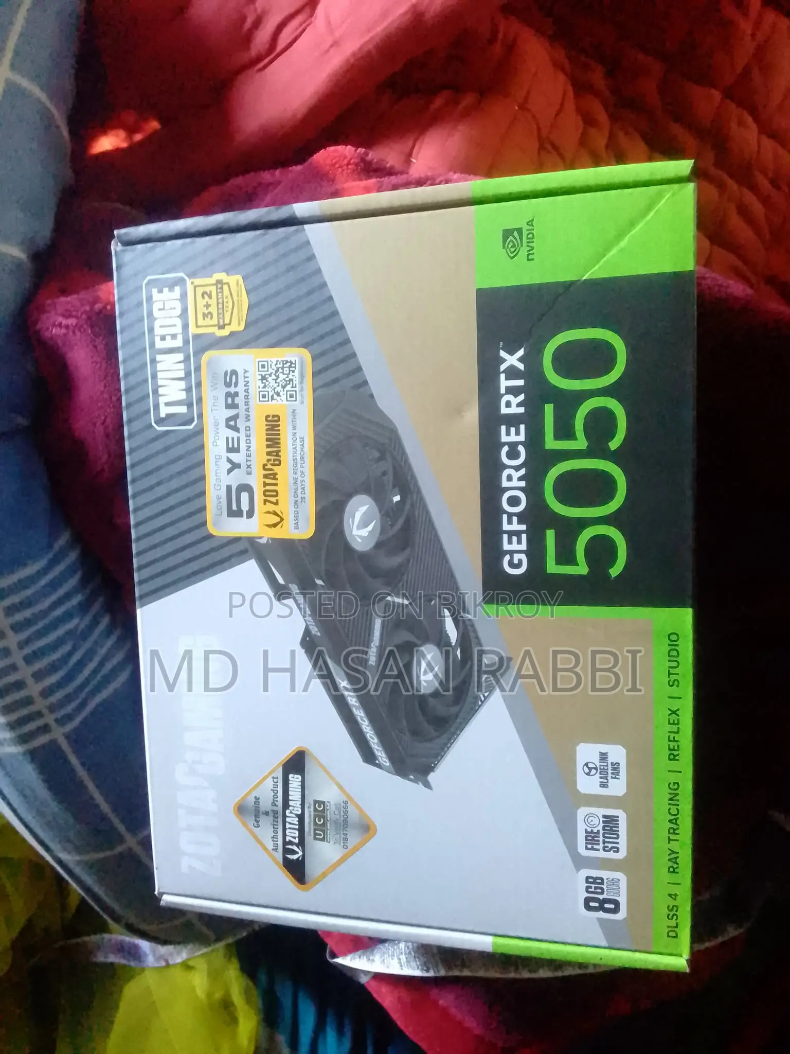 Rtx 5050 Twin Edge 8gb Gddr6 গ্রাফিক্স কার্ড