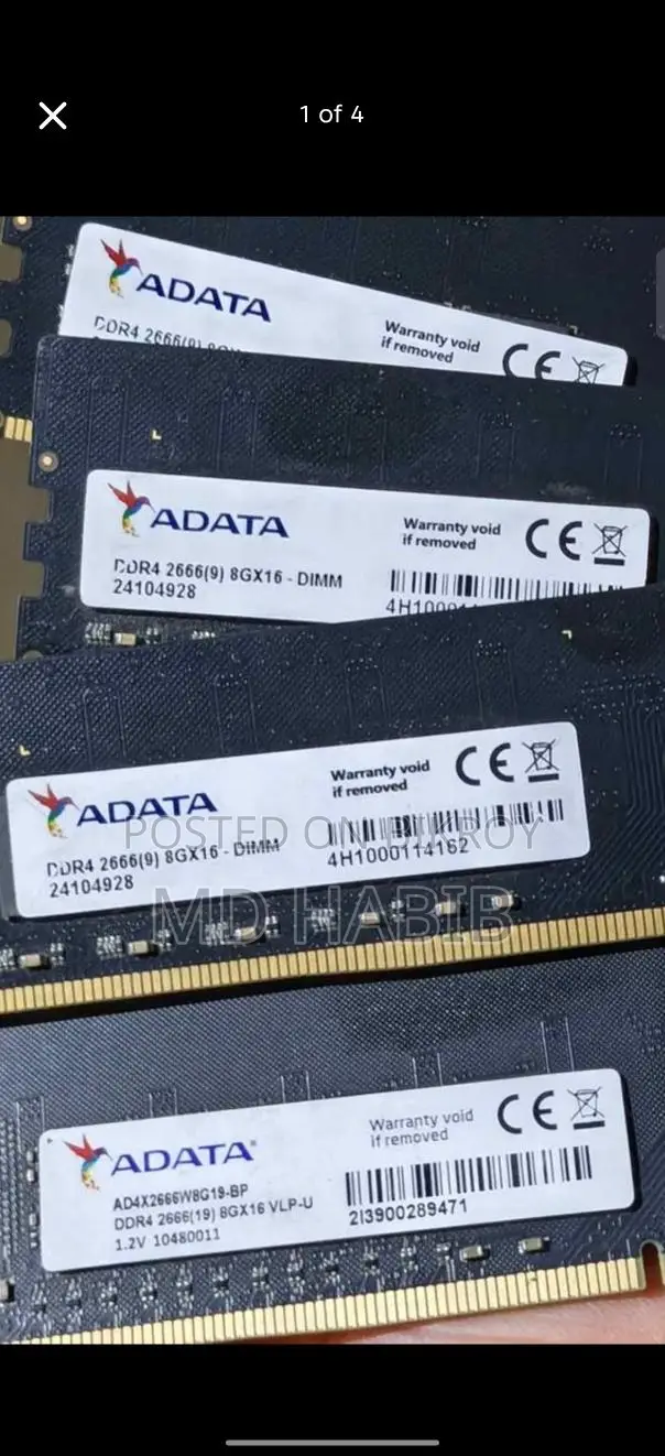 Adata 8gb 2666mhz Pc RAM