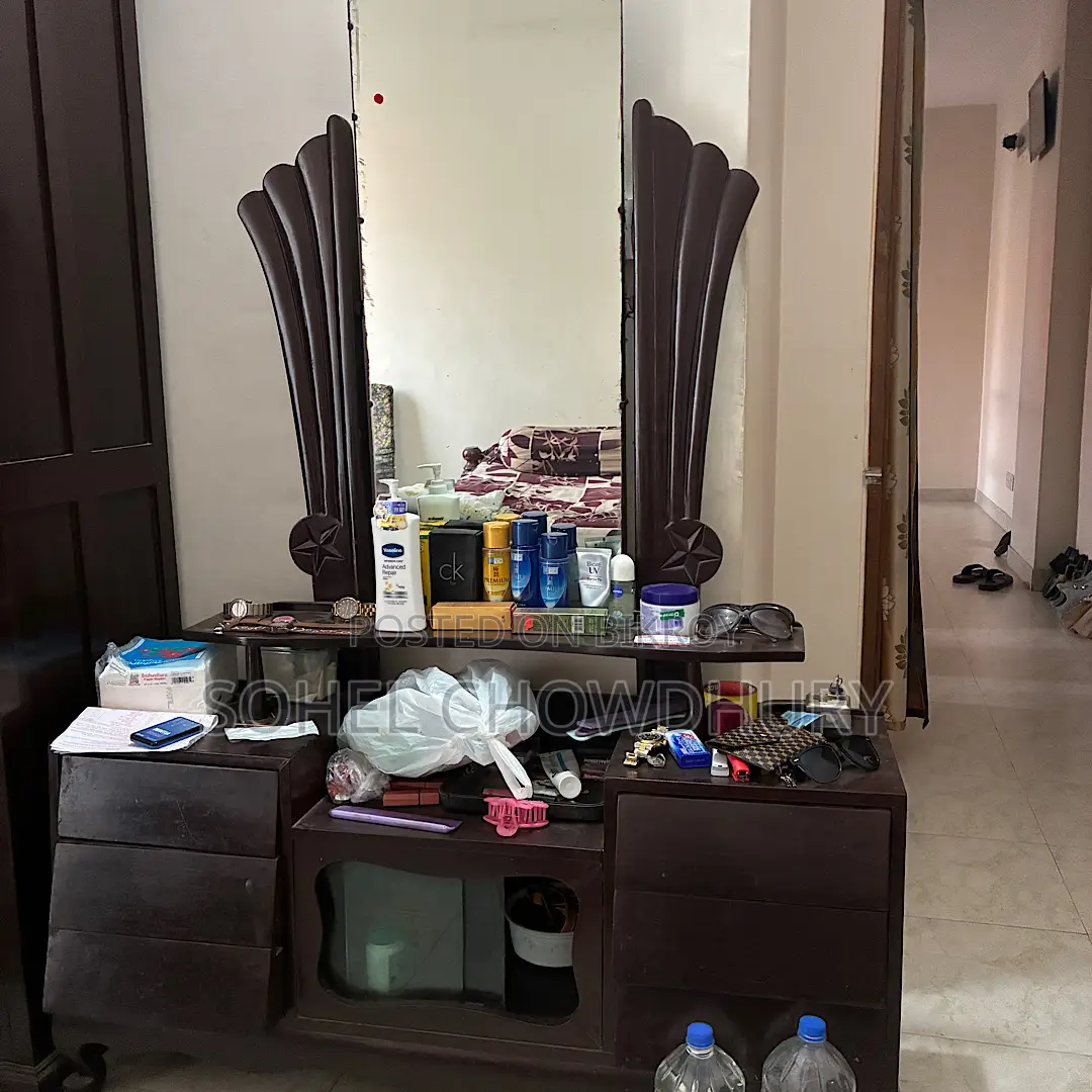 Double Bed Almari Dressing Table Dining Study
