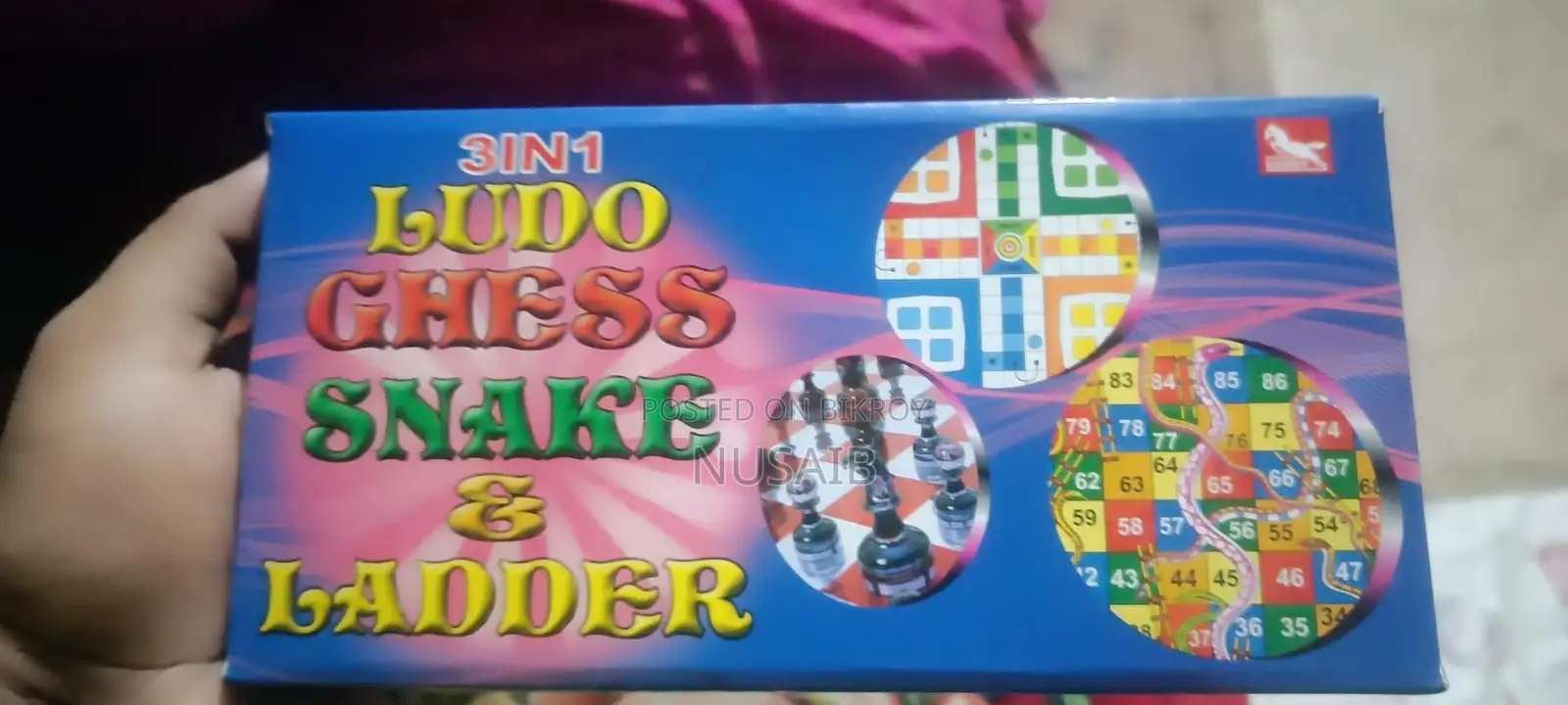 Ludo + Chess + Snakes and Ladders — Three fun games in one box!