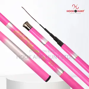 Pink Carbon Fishing Rod 300–450cm Ultra Light Soft