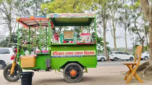 ইন্ডিয়ান লেমন সোডা গাড়িসহ মেশিন
