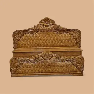 Royal Teak Wood Bed with 2.5-inch Thick Wood