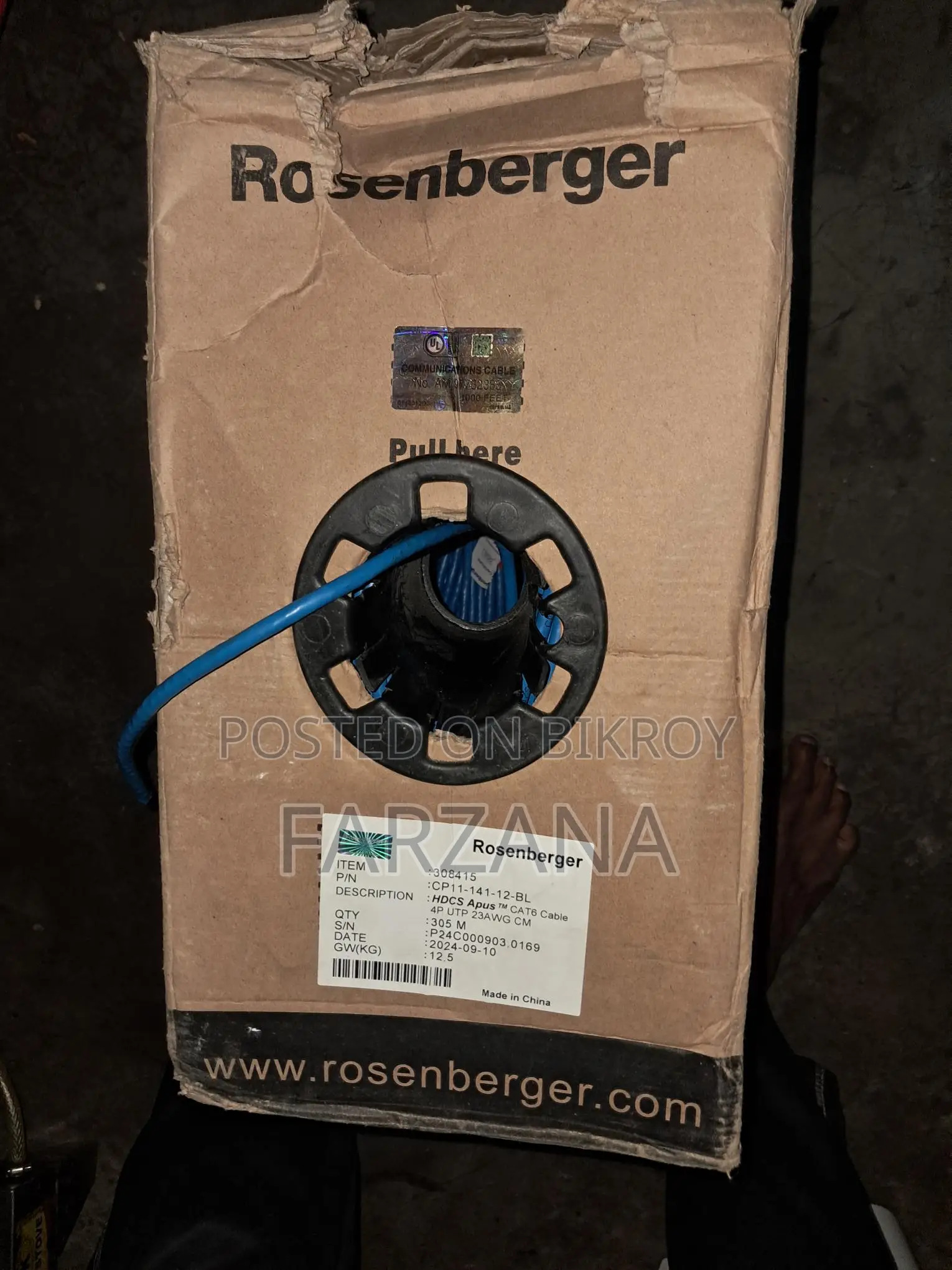 Rosenberger Cat 6 Cable