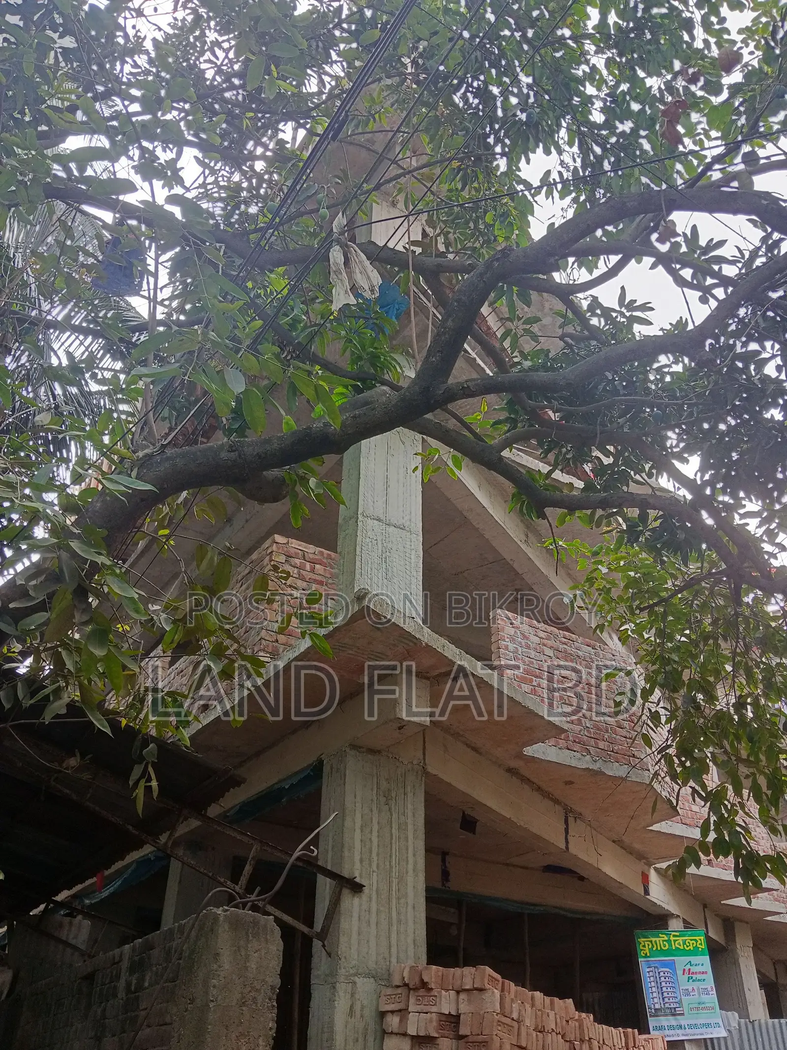 Flat for Sale @ South-West Corner Plot @ 1140 sq. ft. Dhaka Cantt