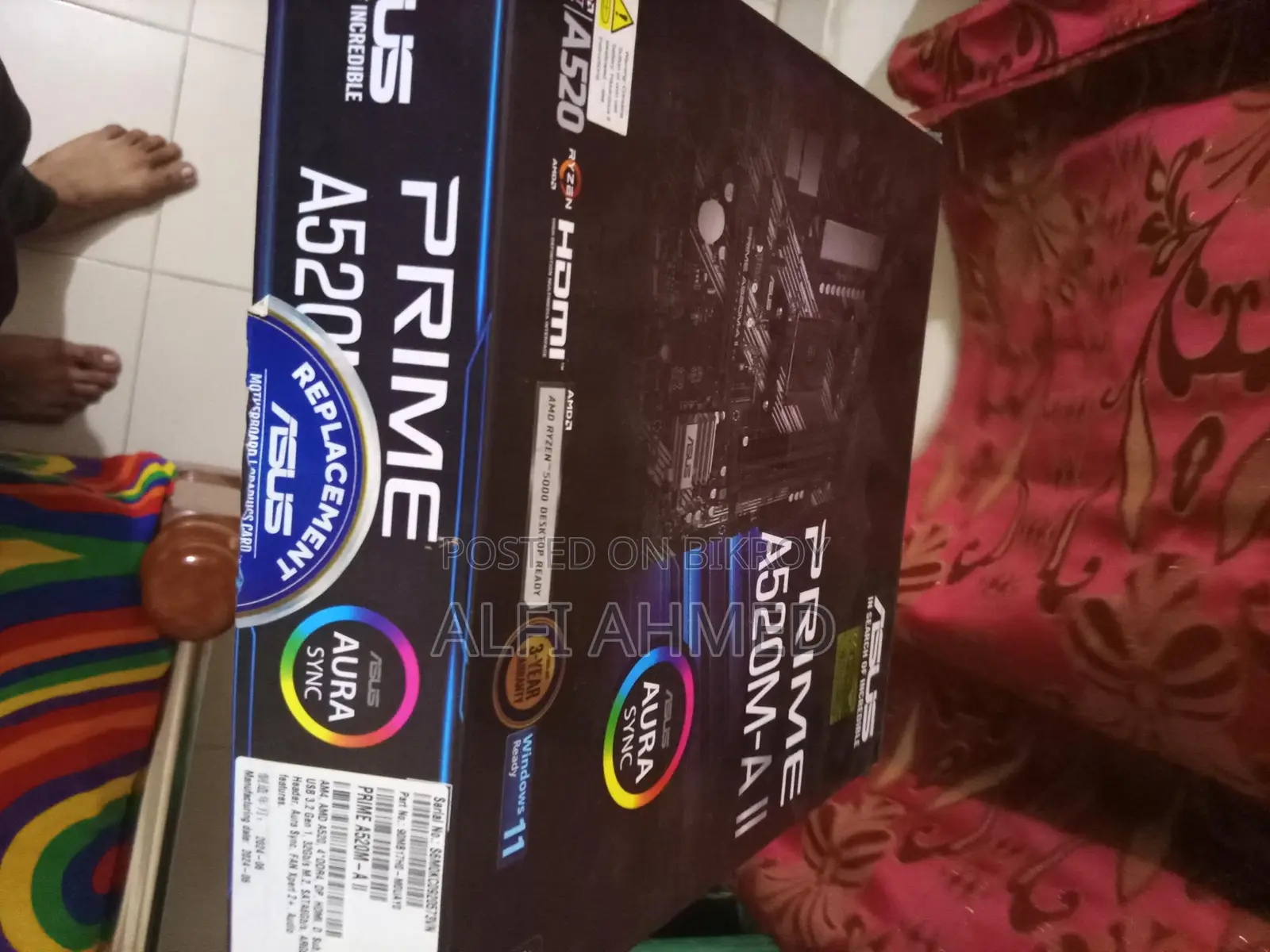 Asus Prime A520m-a Ii ডেস্কটপ মাদারবোর্ড