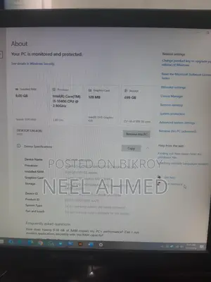 শুধুমাত্র পিসি বিক্রয় হবে (i5 ১০ম জেনারেশন)