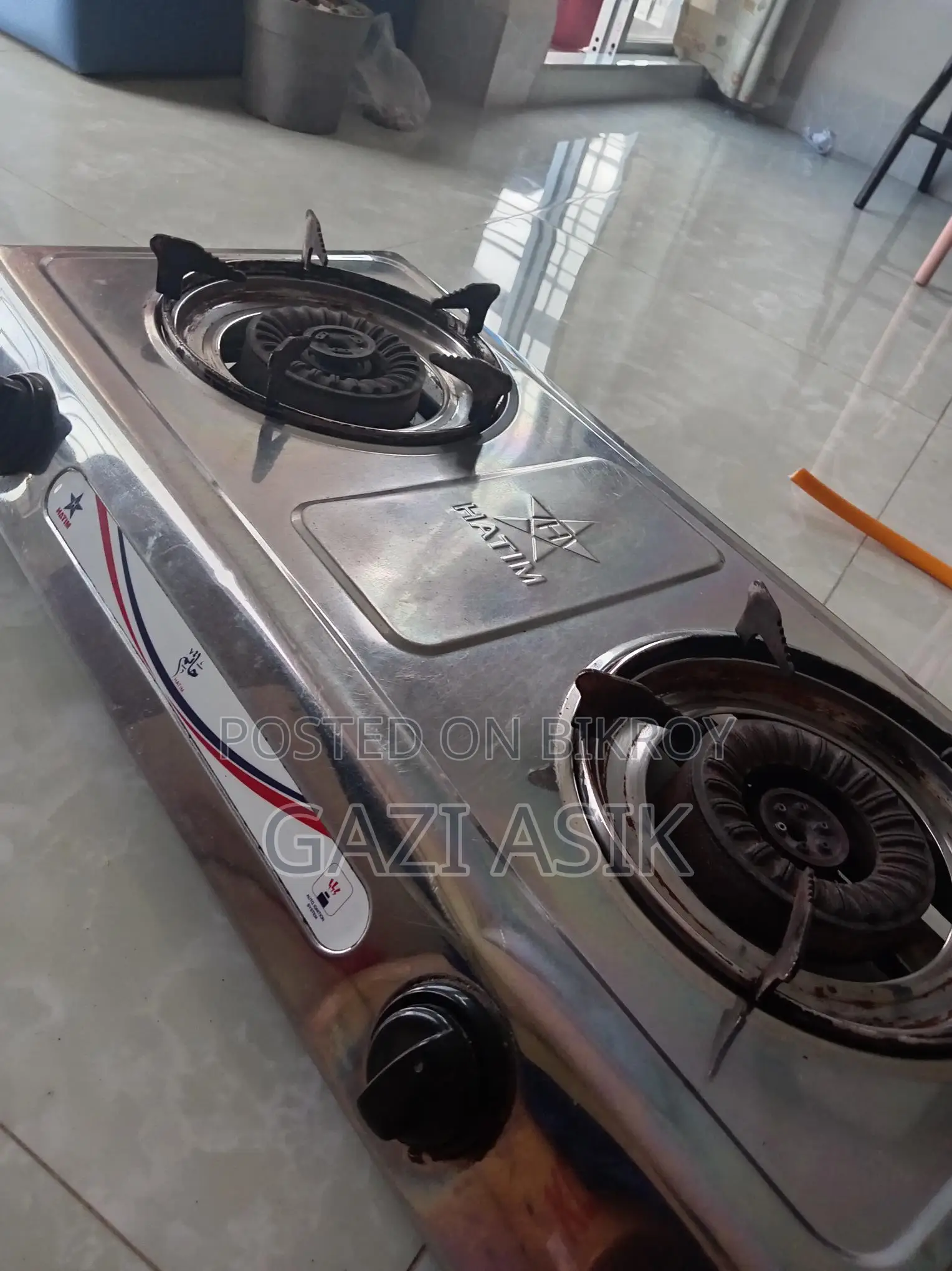 Hatim Double Burner Auto Stove