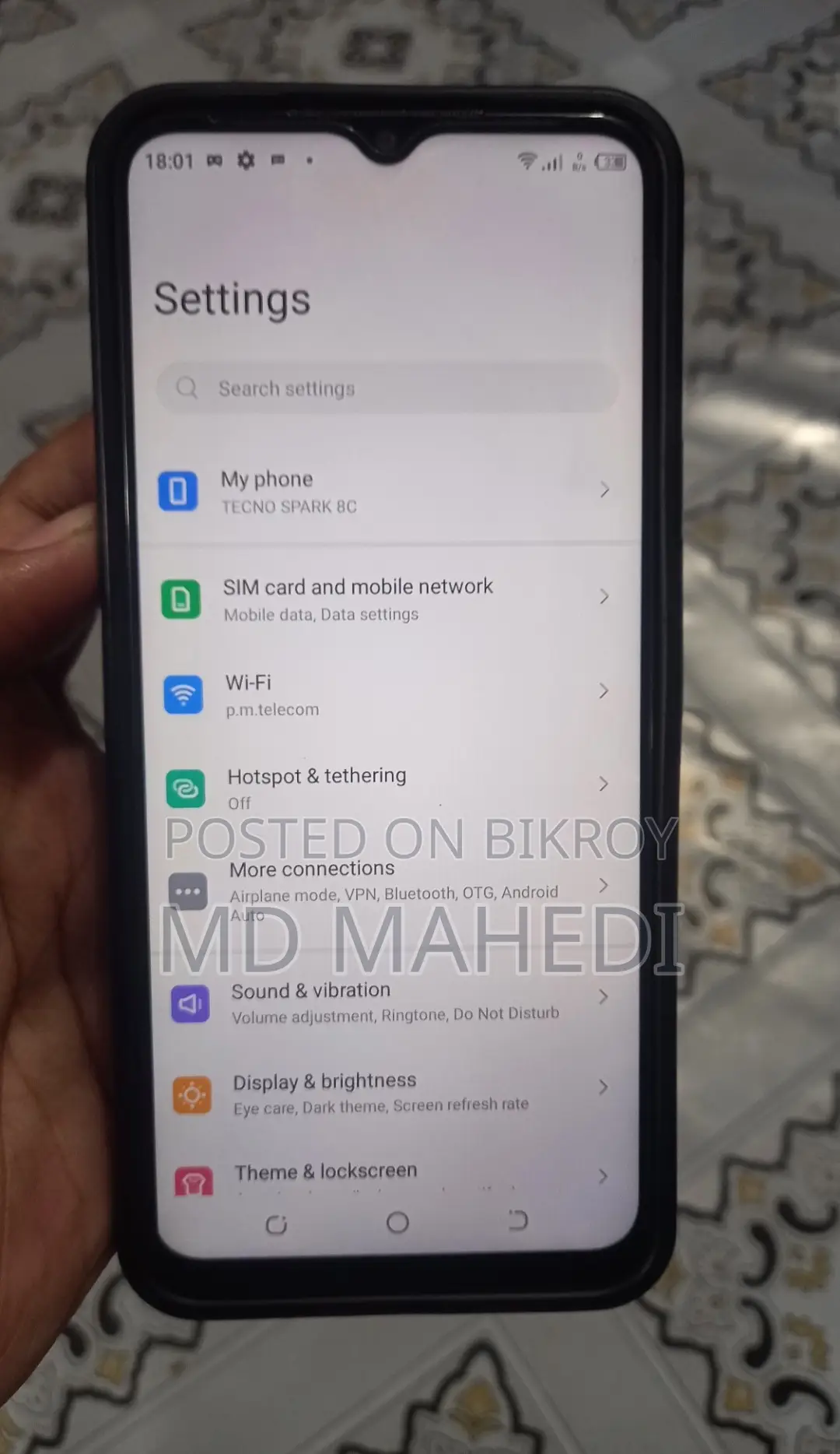 Tecno Spark 8C (Used)