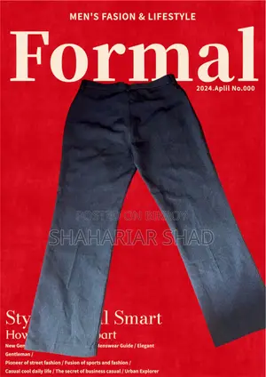 Baggy and regular fit formal pants