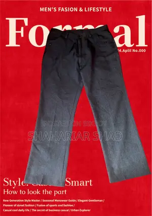 Baggy and regular fit formal pants