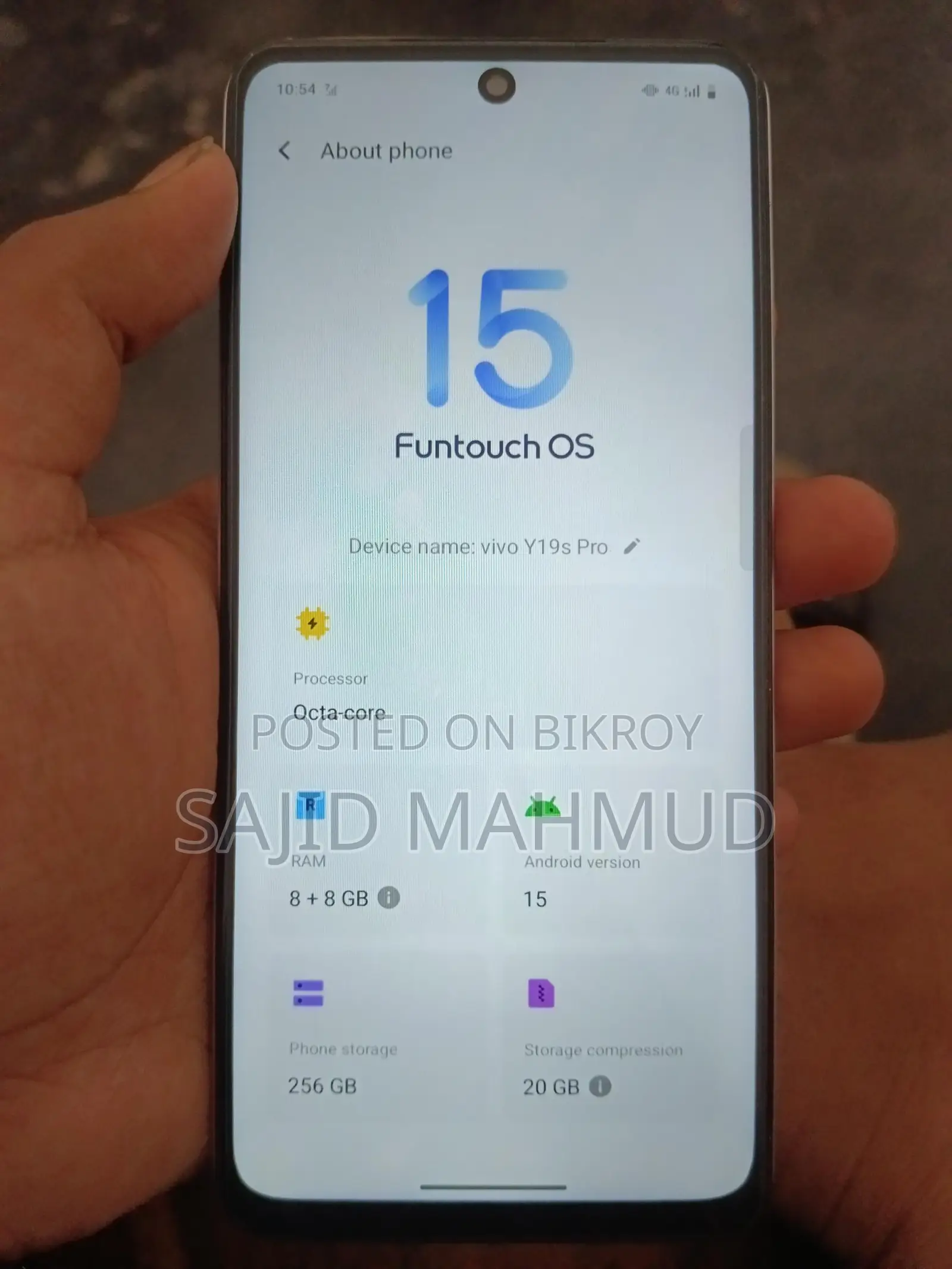 Vivo Y19s pro (Used)