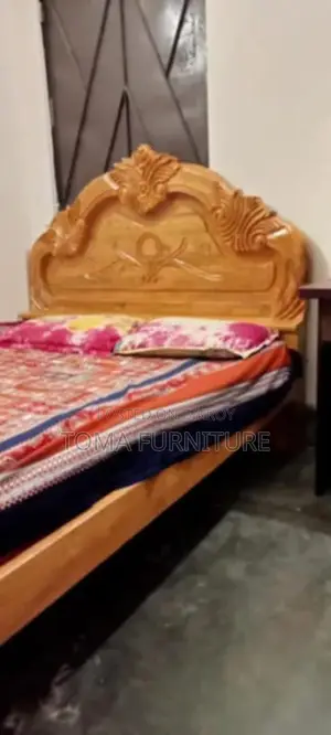 ৫/৭ ফিট আকাশি কাঠের খাট