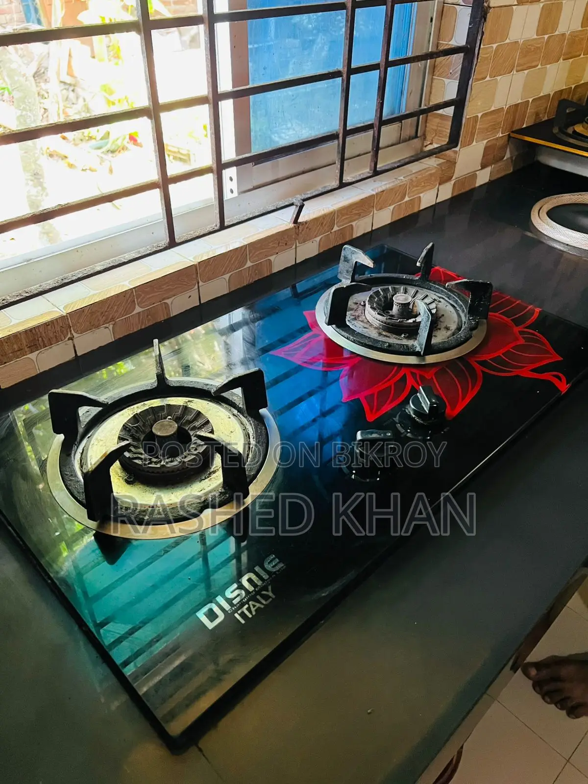 Disnie Glass Top Gas Stove 2 Burner – Ready to Use