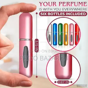 (3 Pcs)- 5ml Portable Mini Refillable Perfume Bottle