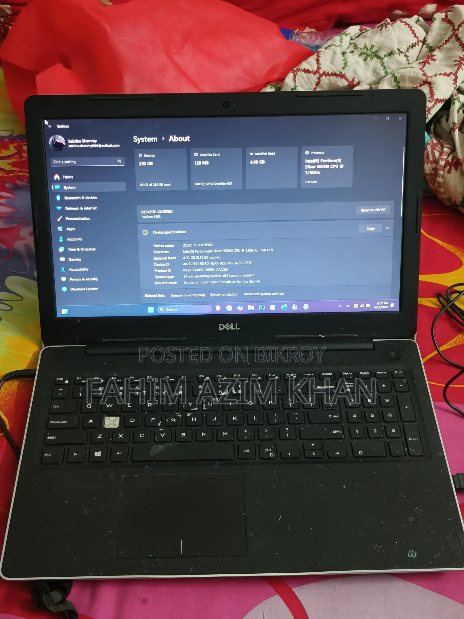 DELL Inspiron 3582