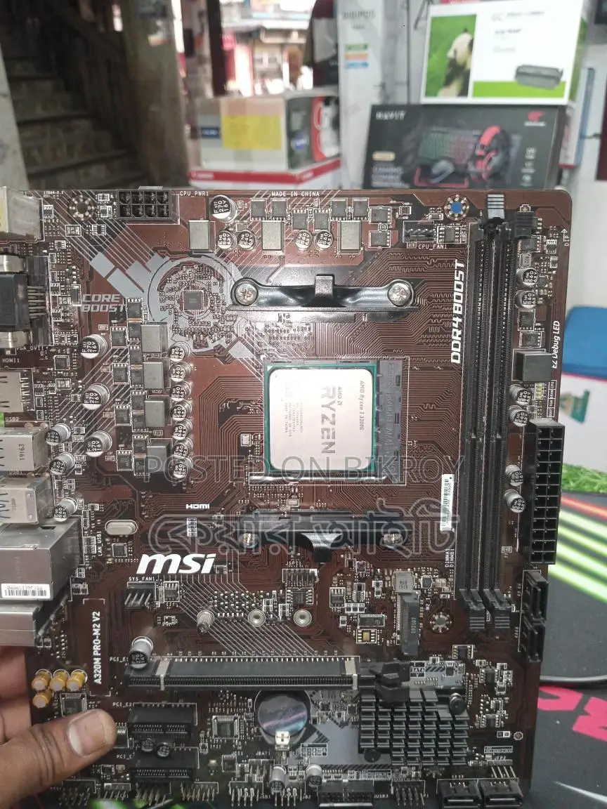 Msi motherboard +ryzen 3200g