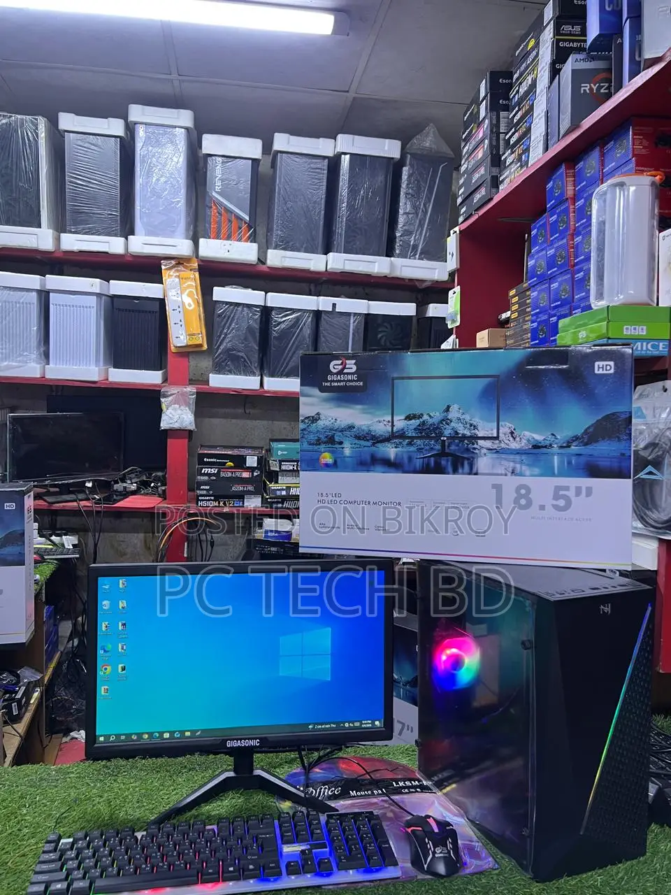 বিশাল অফার | Core i5 গেমিং 8GB RAM 1-TB 128GB SSS & Monitor 19"LED