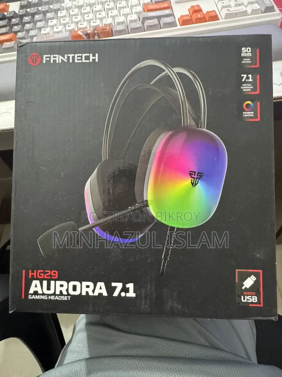 Fantech HG29 Aurora 7.1 Surround Sound RGB USB Gaming Headphone