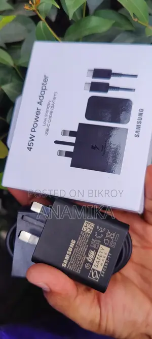 Samsung 45w Orginal Adapter with Vietnam Cable
