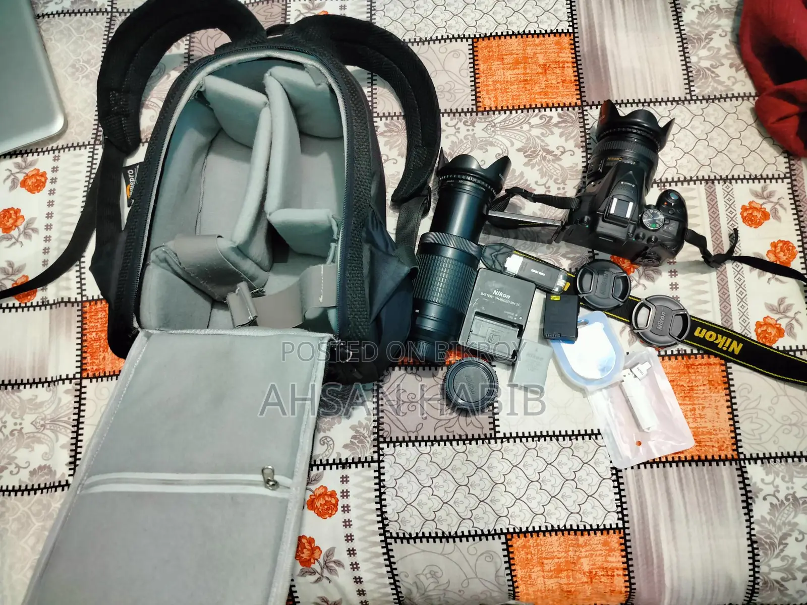 Nikon D5300 with zoom and prime lens for sell