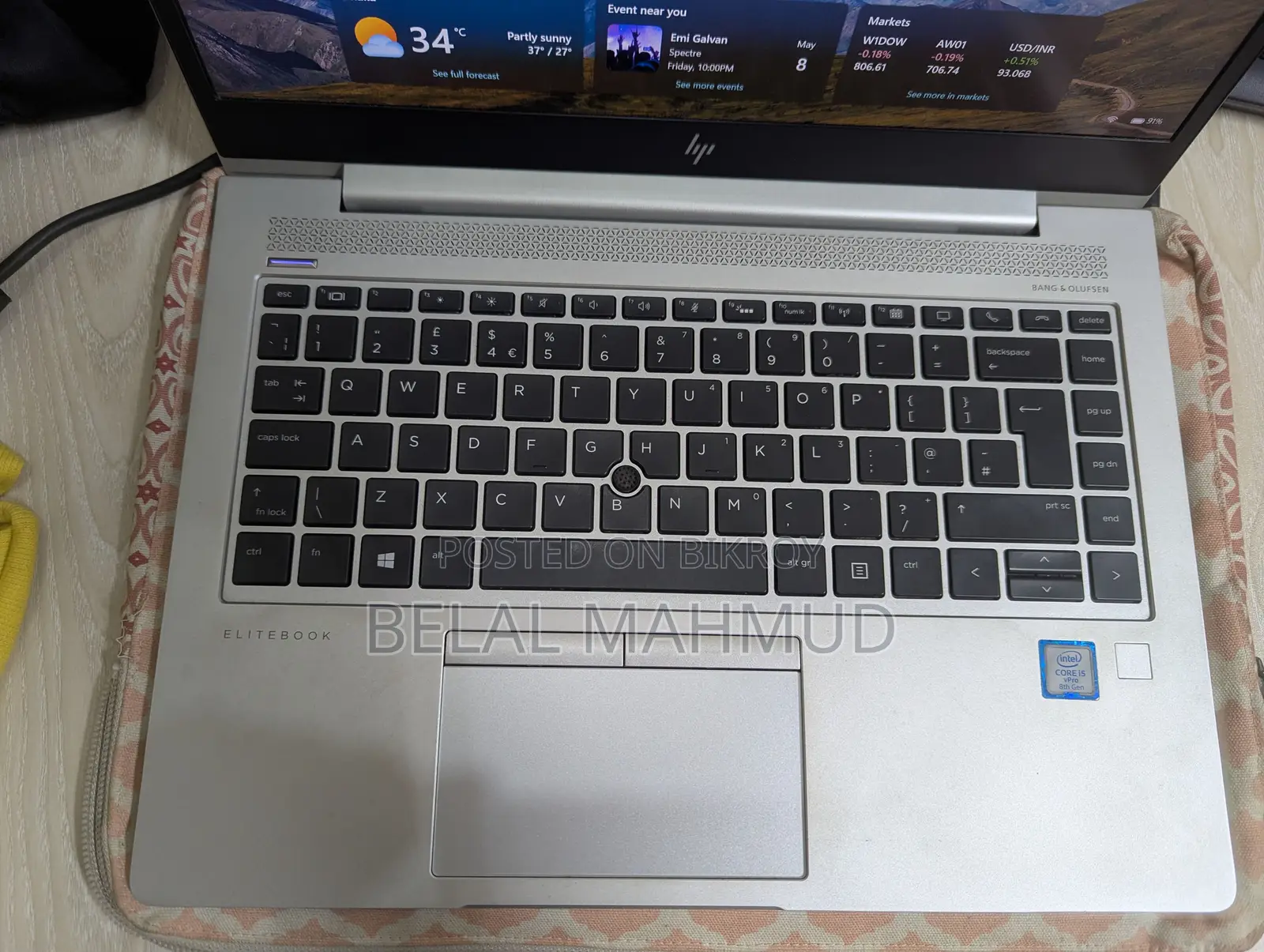 Laptop HP EliteBook 840 G6 8GB Intel Core i5 SSD 256GB
