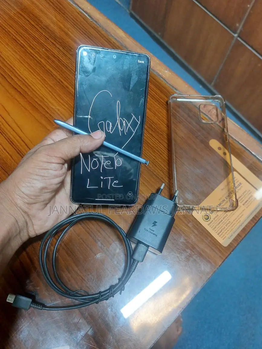 Samsung Galaxy Note 10 Lite.metal body blac (Used)