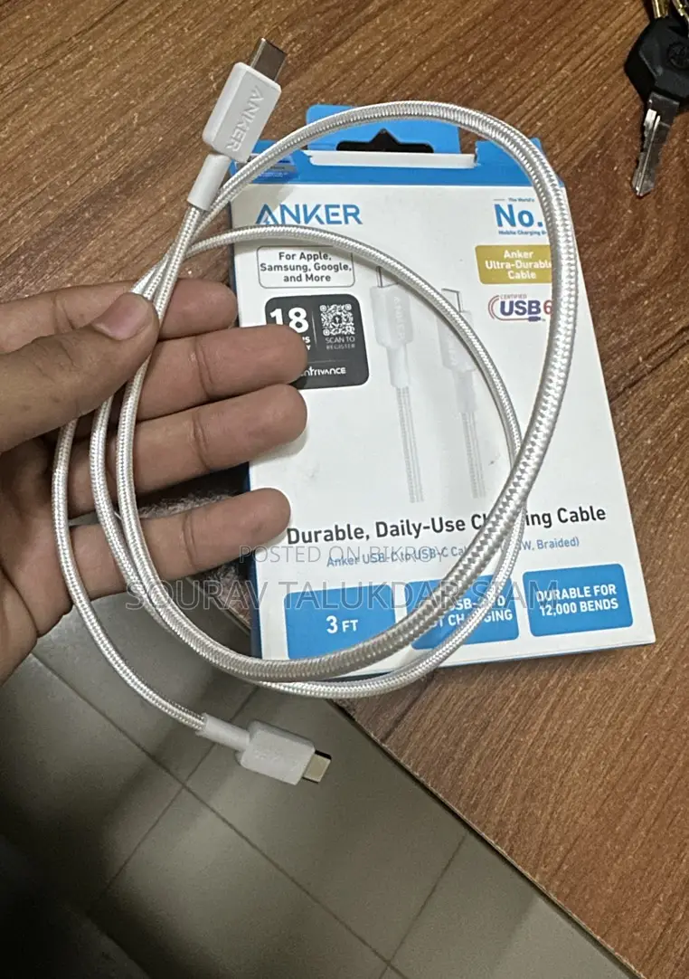 Anker 60w 3 Ft Type Usb-c to C Cable