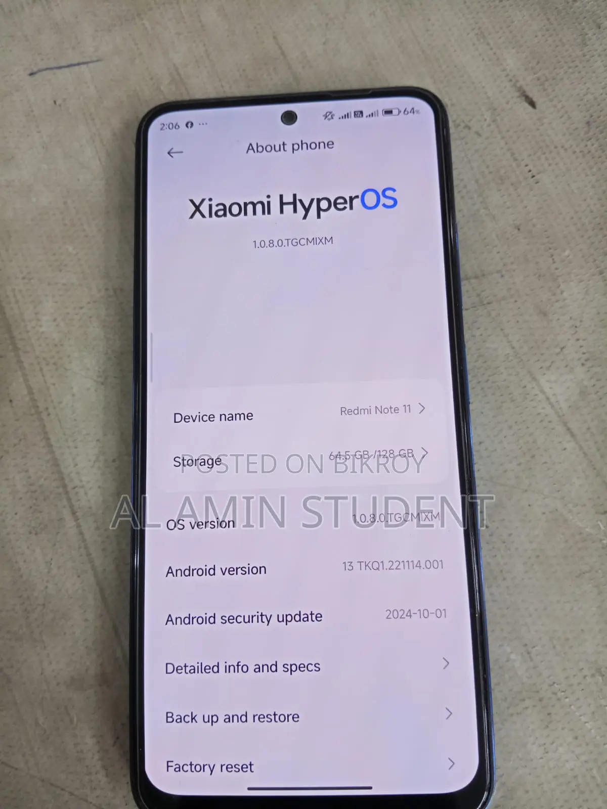 Xiaomi Redmi Note 11 (Used)