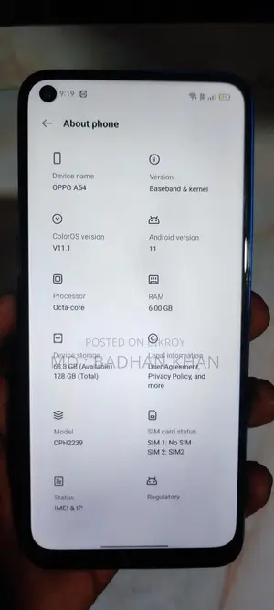 OPPO A54 6/128 (Used)