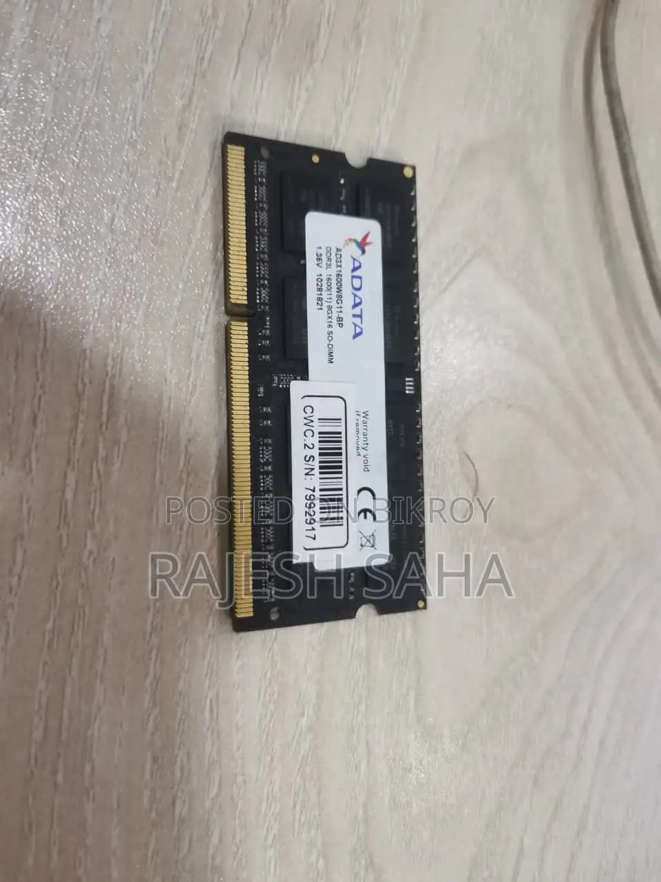 RAM- DDR3 8+2 GB (ADATA+ SKHYNIX)