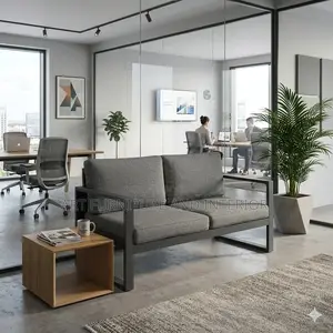 Two Seater Iron Sofa - 03 (Long Durable Modern Office)