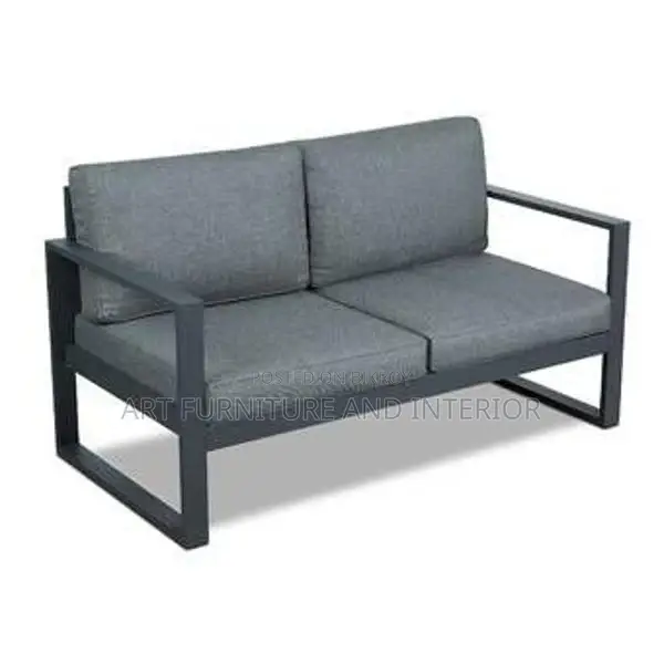 Two Seater Iron Sofa - 03 (Long Durable Modern Office)