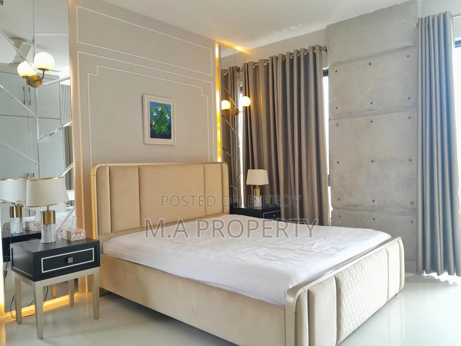 Fully furnished flat rent in Gulshan