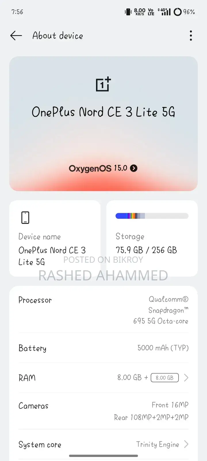OnePlus Nord CE 5G 256 GB Green