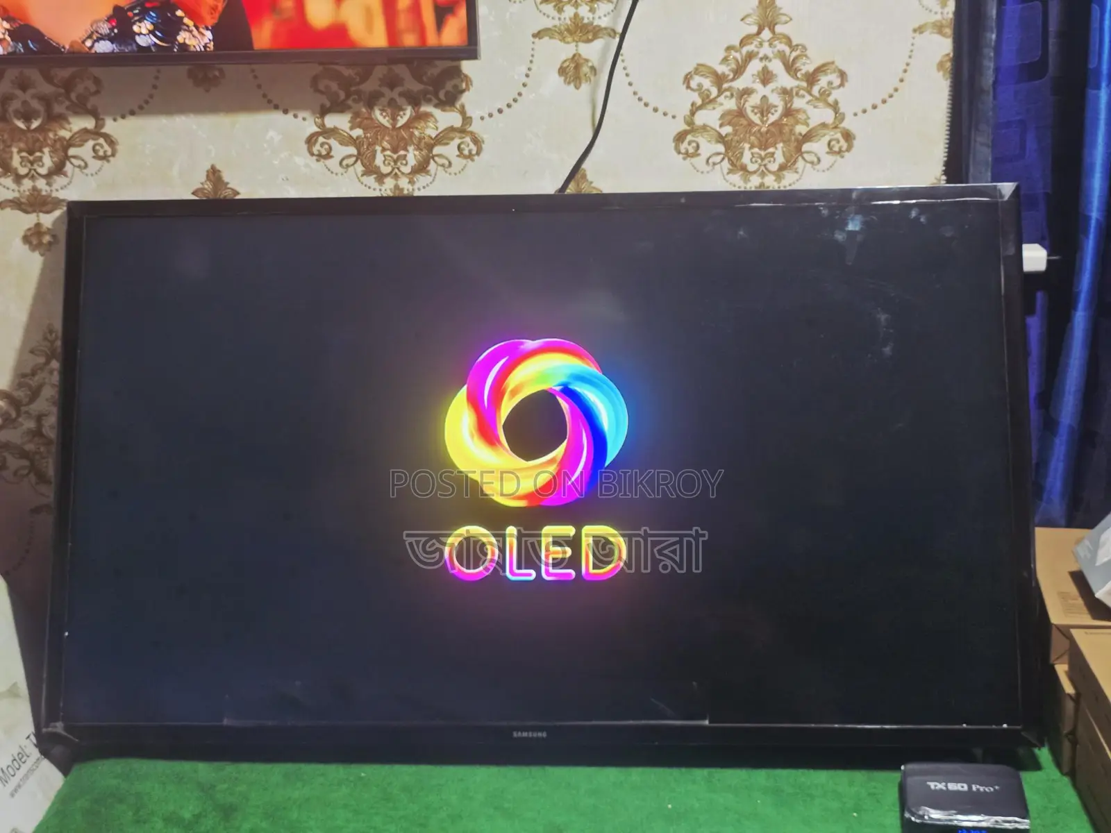 Samsung 40" tv + Google box (voice) সাথে ছয় মাসের ওয়ারেন্টি