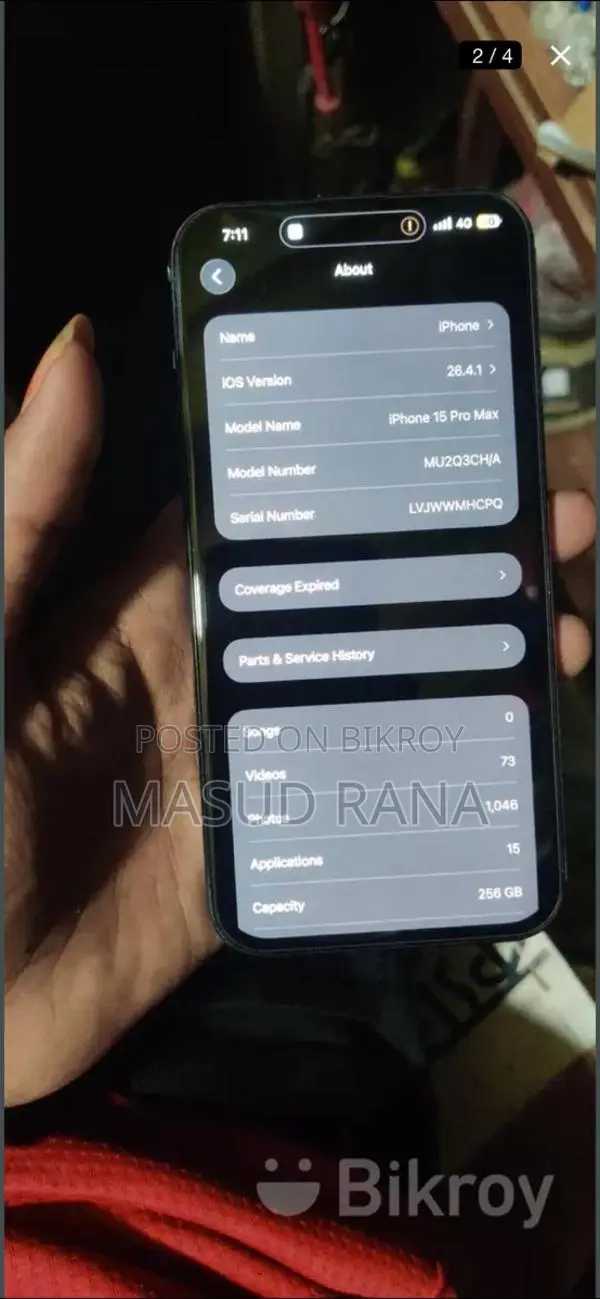 Apple iPhone 15 pro max . (Used)