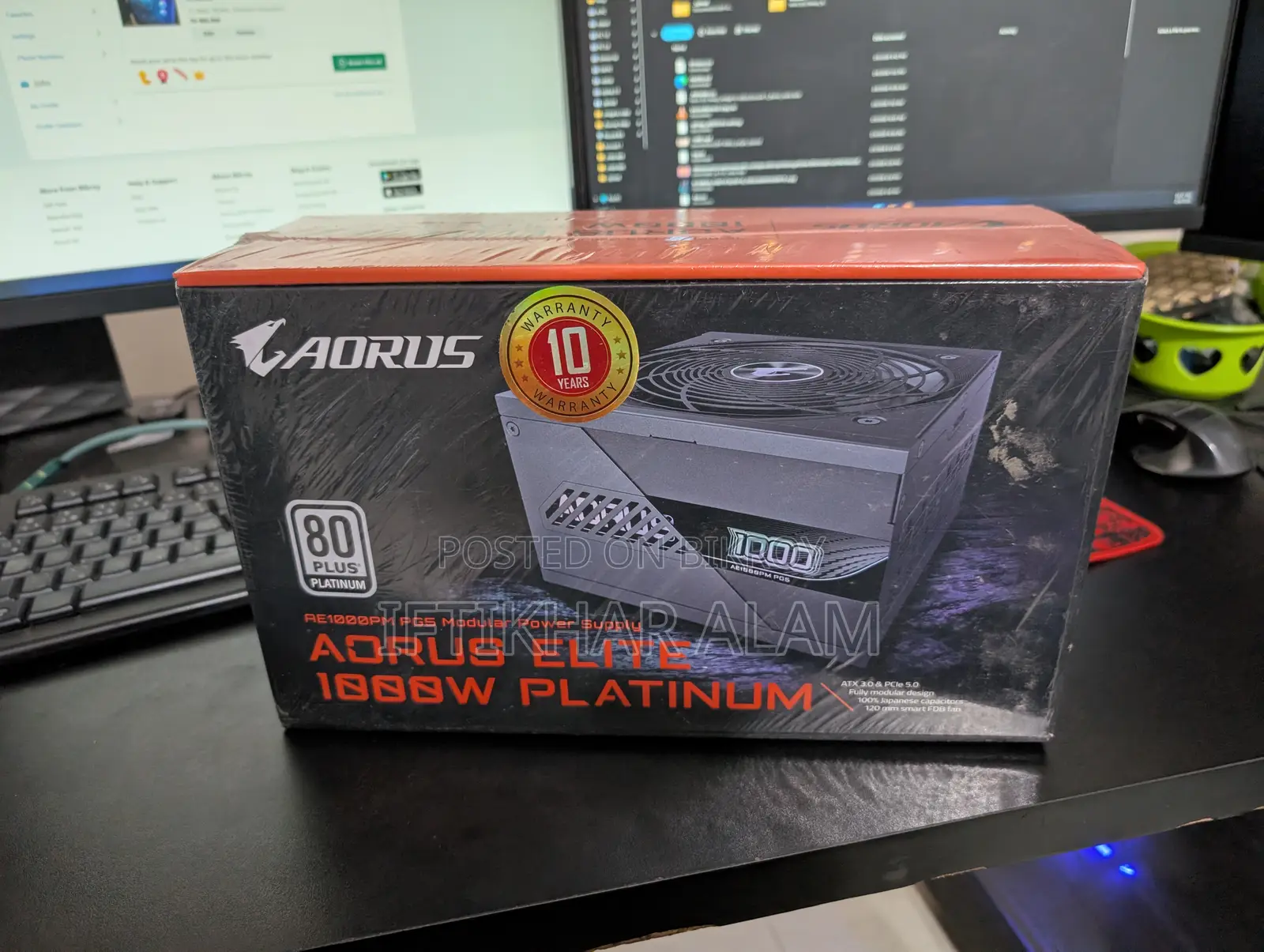 Gigabyte Aorus Elite P1000W 1000w PG5 Full Modular Black Power Supply