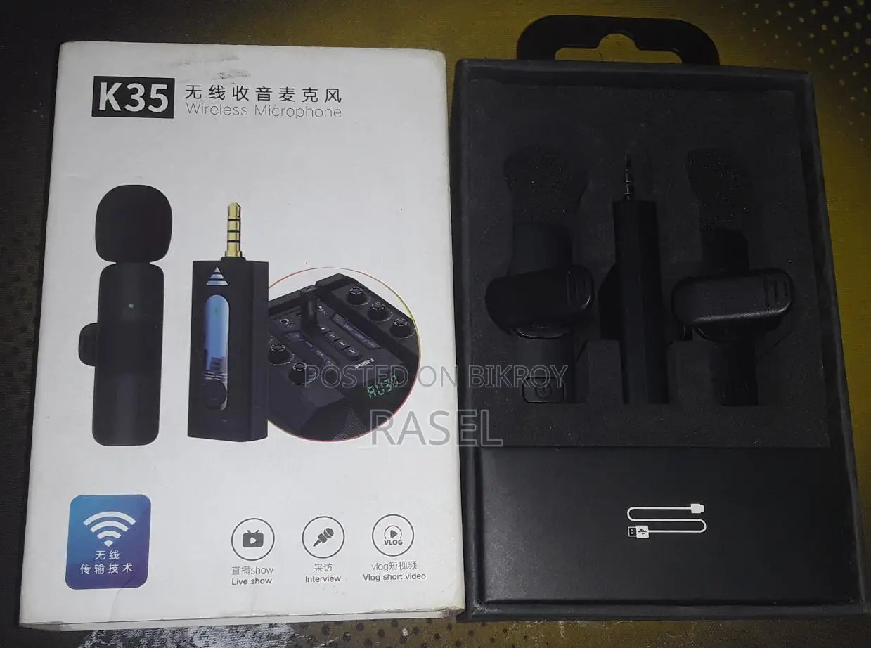 K35 Dual Wireless Microphone