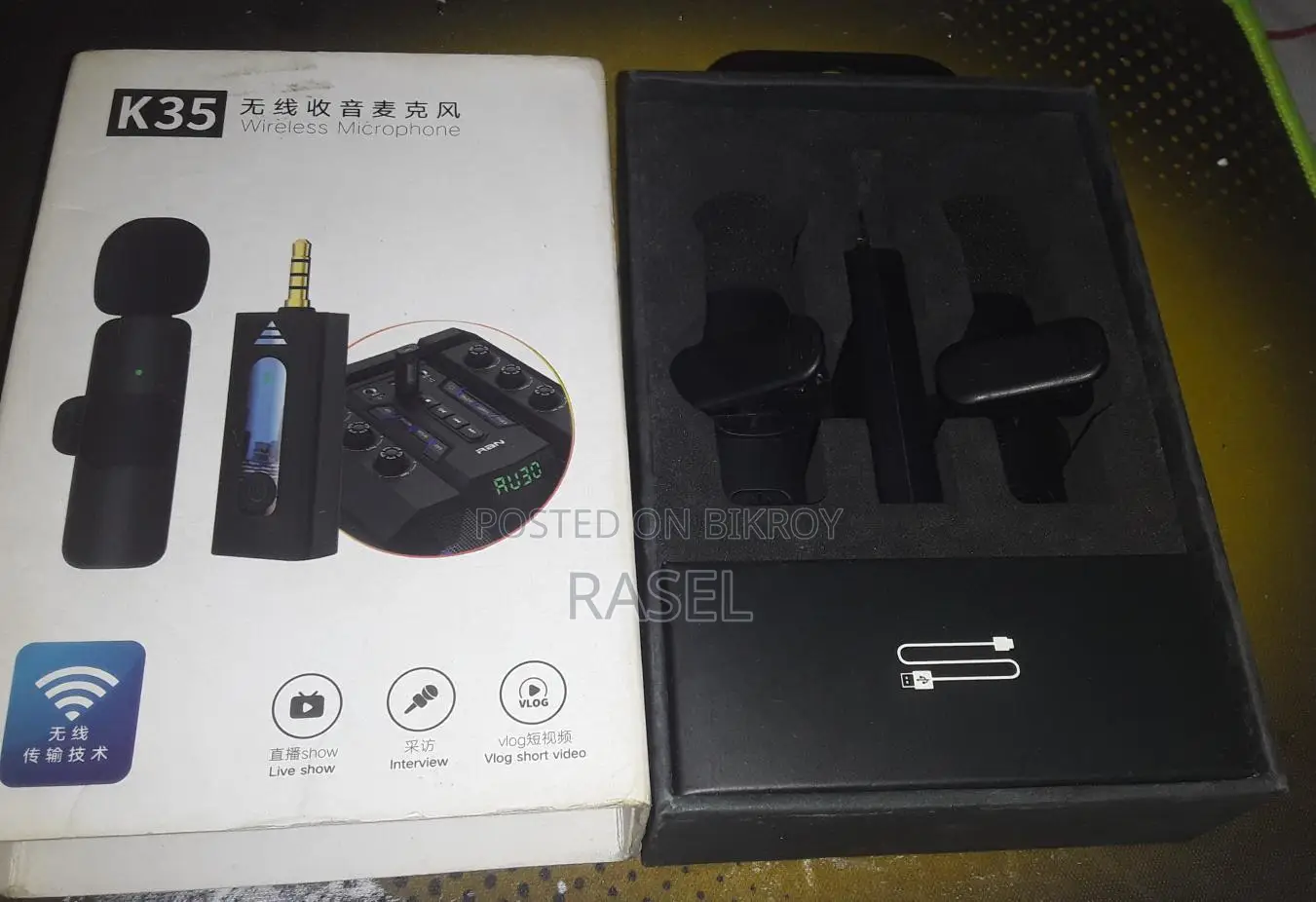 K35 Dual Wireless Microphone
