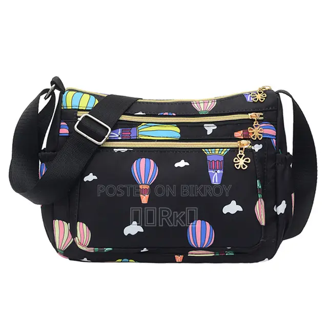 Korean Sports Travel Shoulder Bag Black 7092