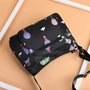 Korean Sports Travel Shoulder Bag Black 7092