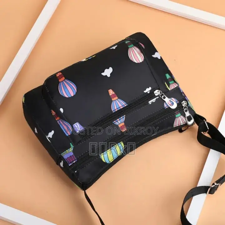 Korean Sports Travel Shoulder Bag Black 7092