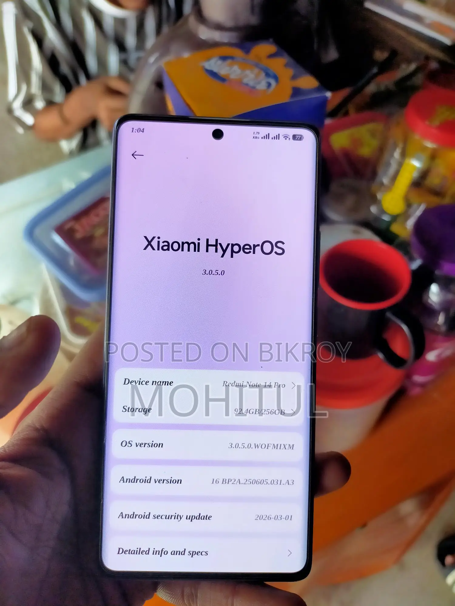 Xiaomi Redmi Note 14 pro Sell (Used)