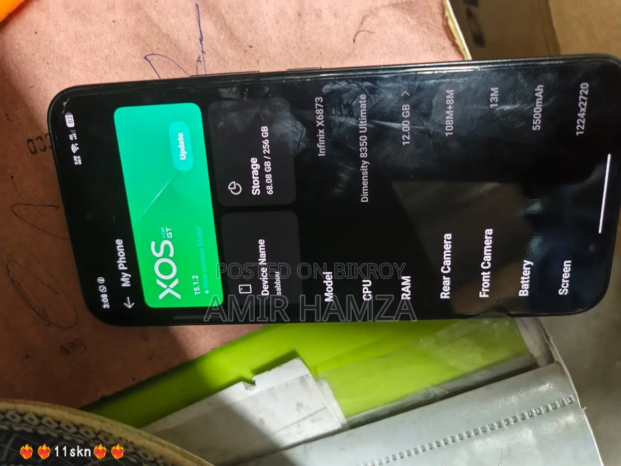 Infinix Hot 11 pro . (Used)
