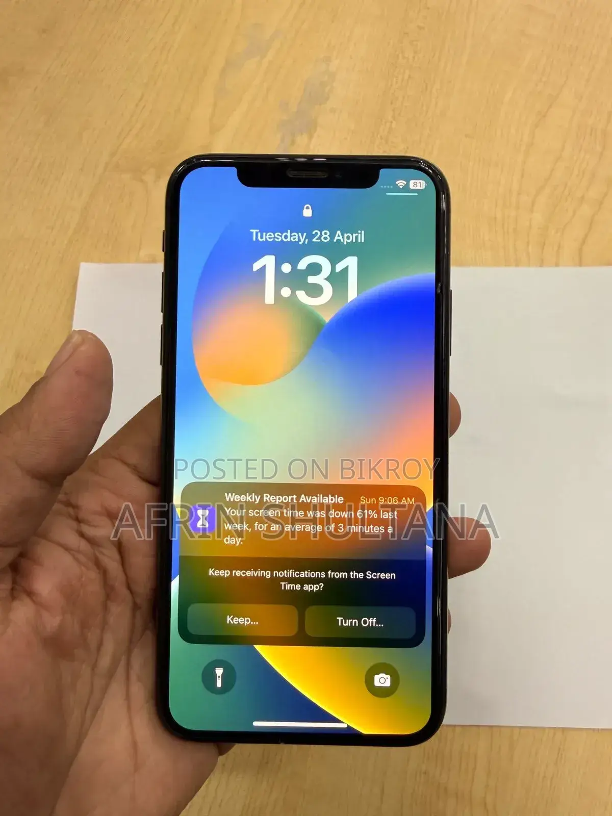 Apple iPhone X 64 GB Black