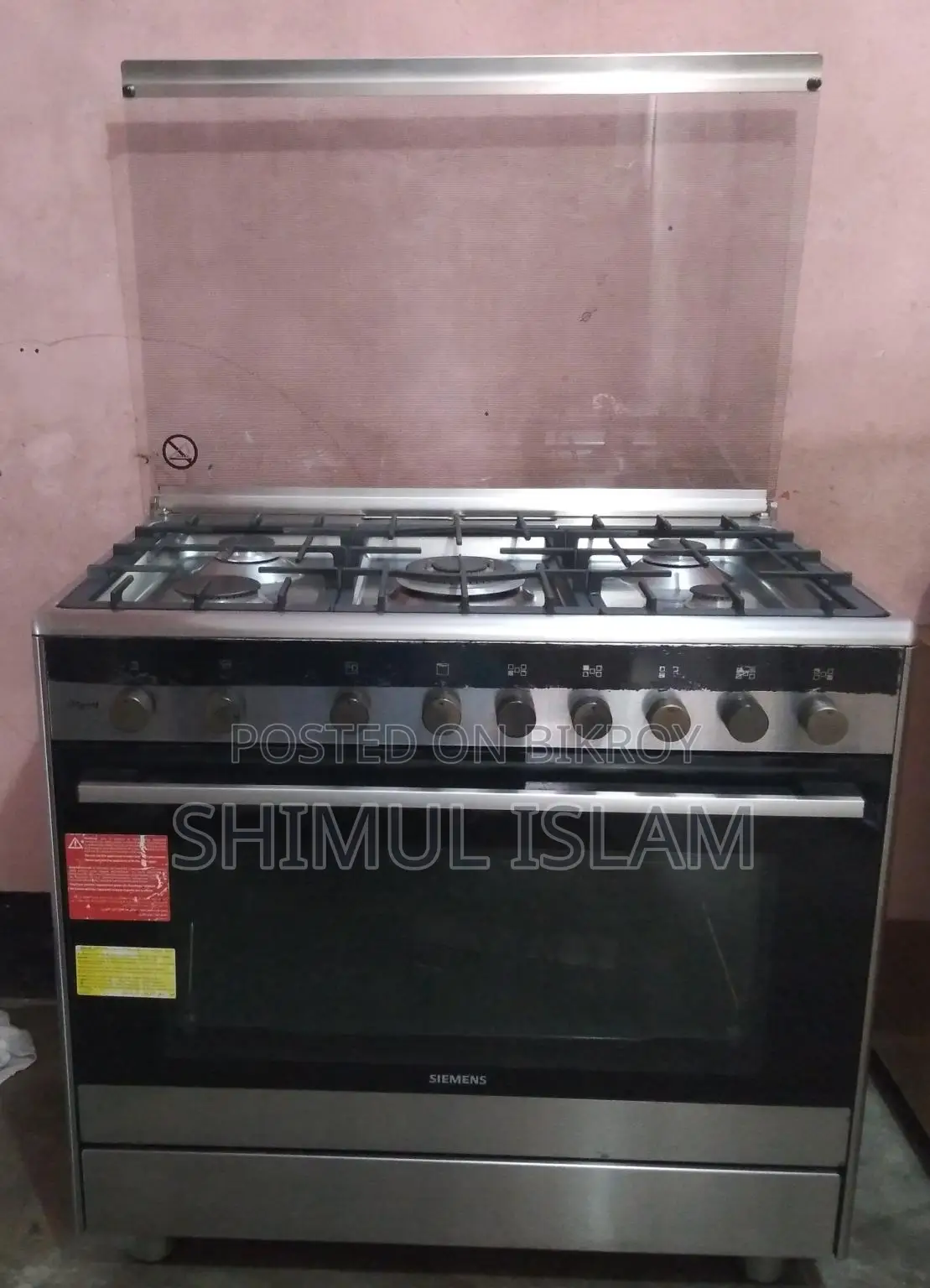 সিমেন্স ৫ বার্নার গ্যাস ওভেন নতুন কন্ডিশন