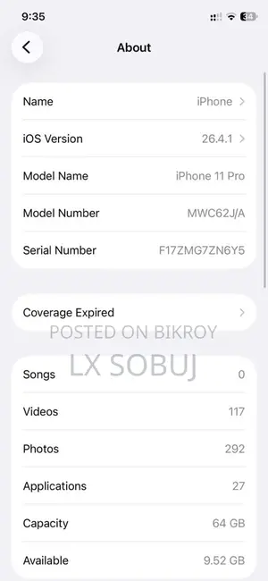 Apple iPhone 11 Pro ., (Used)