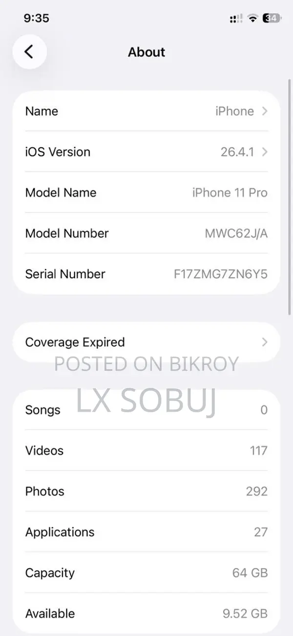 Apple iPhone 11 Pro ., (Used)