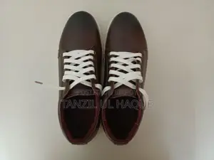 Brown Colour Leather Sneaker, Size 43